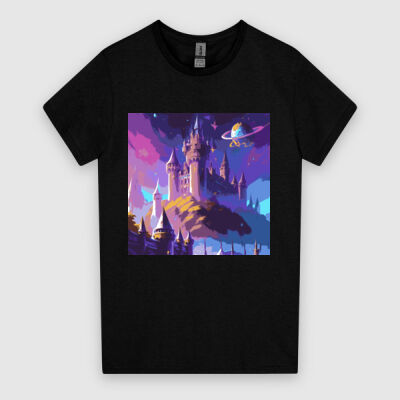 Sci-Fi Castle - Women's HeavyCotton™ Tee (Same Day) Thumbnail