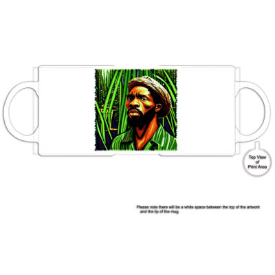 Jungle 1 - Black Rim Ceramic Mug Thumbnail